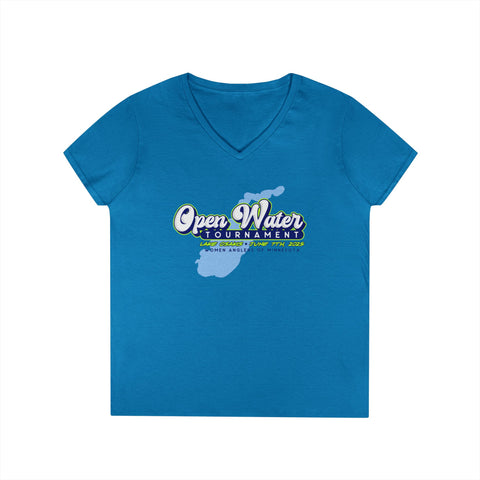 Open Water Tournament 2025 - Gildan Women's V-Neck T-Shirt (POD)