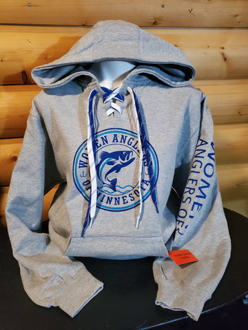 WAM Logo Sweatshirt Heather Grey/Blue and Teal