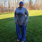 Plaid PJ Pants Black&W and Blue&W